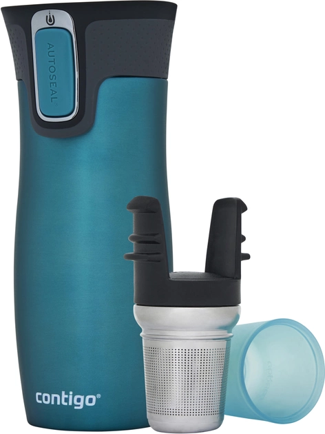 Kubek termiczny Contigo West Loop turkusowy 470 ml (2095846) - obraz 8