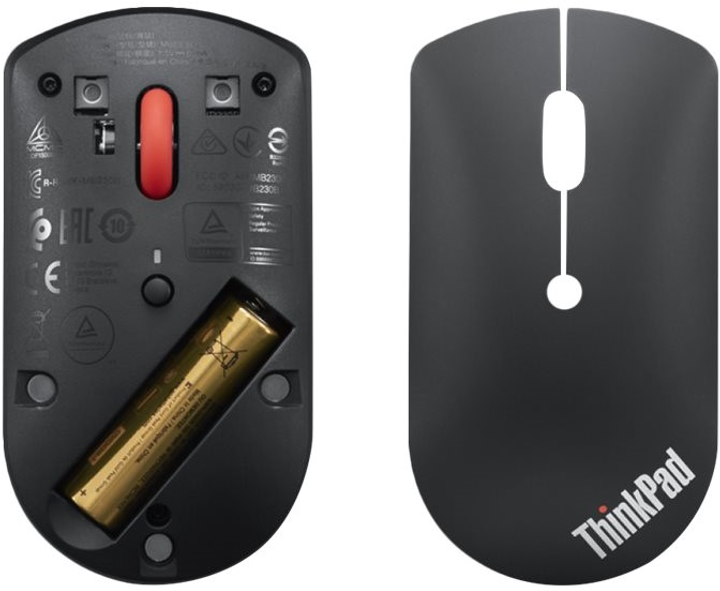 Mysz Lenovo ThinkPad Bluetooth Silent Mouse Wireless Black (4Y50X88823) - obraz 5