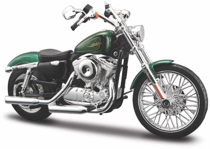 Модель мотоцикла Maisto з композитного матеріалу HD 2013 XL 1200V Seventy-two 1:12 Зелена (0090159079316) - зображення 1
