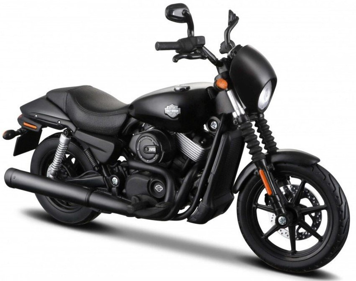 Model metalowy Maisto HD 2015 Street 750 1:18 Czarny (5907543770290) - obraz 1