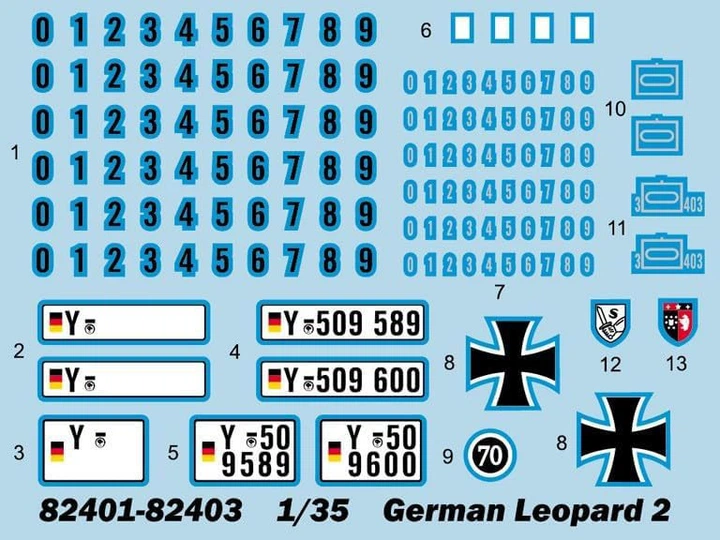Model do składania Hobby Boss Ci niemiecki czołg Leopard 2 A6EX Poziom 4 Skala 1:35 (6939319224033) - obraz 3