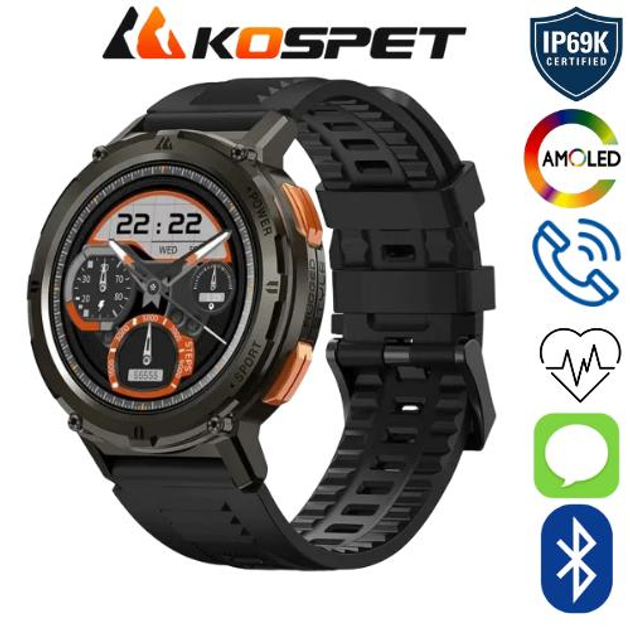 Смарт-часы Kospet Tank T2 Black – фото, отзывы, характеристики в ...