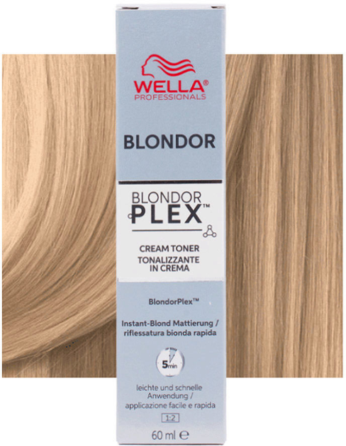 Крем-тонер для волосся Wella Professionals Blondor Plex Crystal Vanilla 36 60 мл (4064666334646) - зображення 1