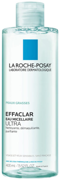 Woda micelarna La Roche-Posay Effaclar Ultra do cery tłustej 400 ml (3337872412516) - obraz 1