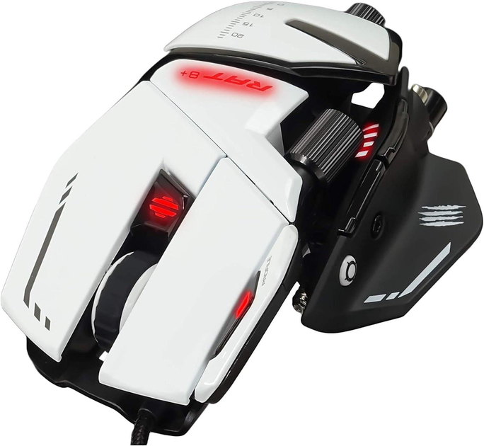 Миша Mad Catz V2 Souris Gaming Rat 8+ Blanche Wireless Black-White (MR05DCINWH0000) Б/в - изображение 4