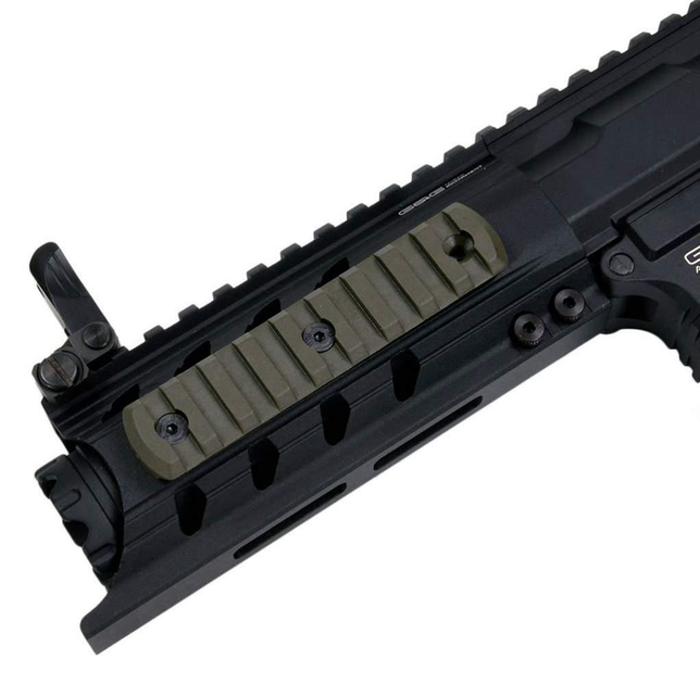 Планка M-LOK DLG-112 GREEN на 9 слотов полимерная - изображение 2