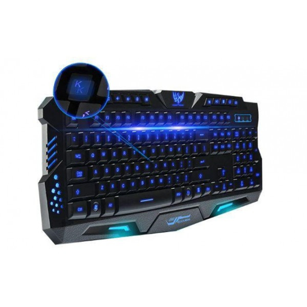 Проводная мембранная клавиатура с LED RGB подсветкой Atlanfa AT-M200P ...