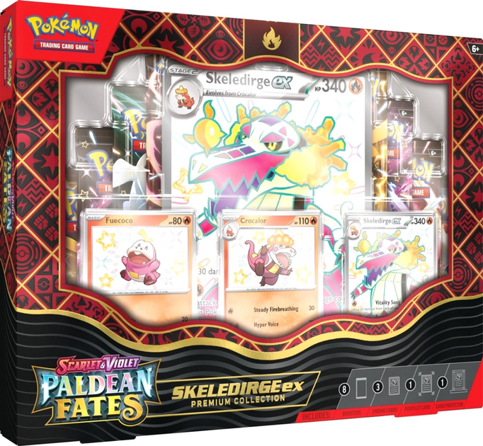 Karty do gry Pokemon TCG Paldean Fates Premium Collection Skeledirge (5903076514424) - obraz 1