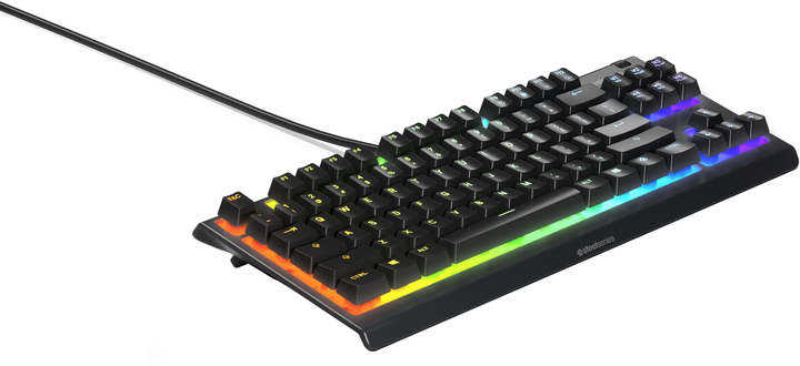 Клавіатура дротова SteelSeries Apex 3 TKL USB Nordic - зображення 4