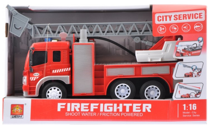 Пожежна машина Mega Creative Citi Servise Firefighter (5908275120902) - зображення 1