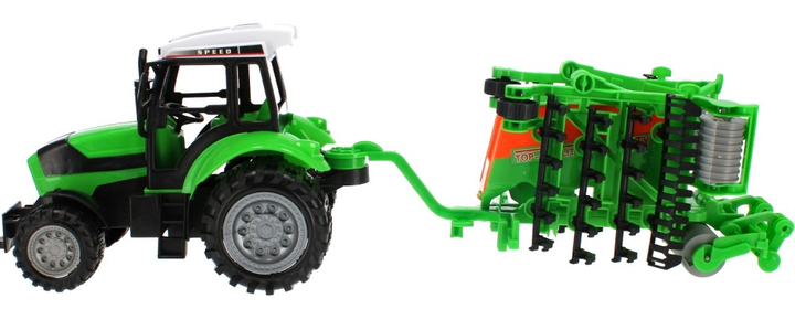 Traktor Mega Creative New Fashion Wehicles Good Quality ze sprzętem rolniczym 53 cm (5902643640016) - obraz 1