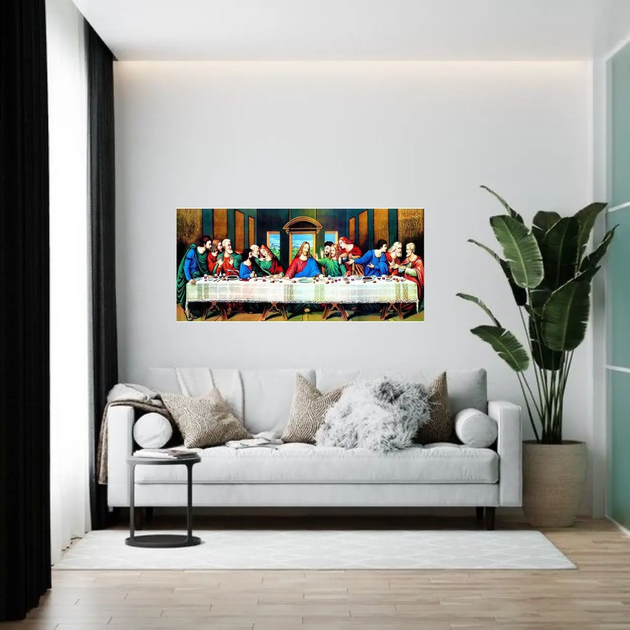 Алмазна мозаїка Ікона Таємна вечеря 40х90 см ColorArt SD1000 - зображення 6