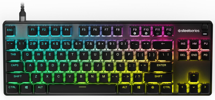 Klawiatura przewodowa SteelSeries Apex 9 TKL USB Nordic Black - obraz 1