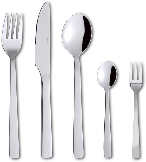 Набір столових приборів Aida Raw Cutlery Set Stainless Steel Mirror polish (15529) 60 шт (5709554155291) - зображення 1