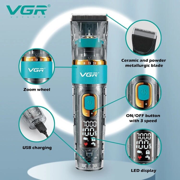 Машинки для стрижки Barber VGR V-695 - изображение 5