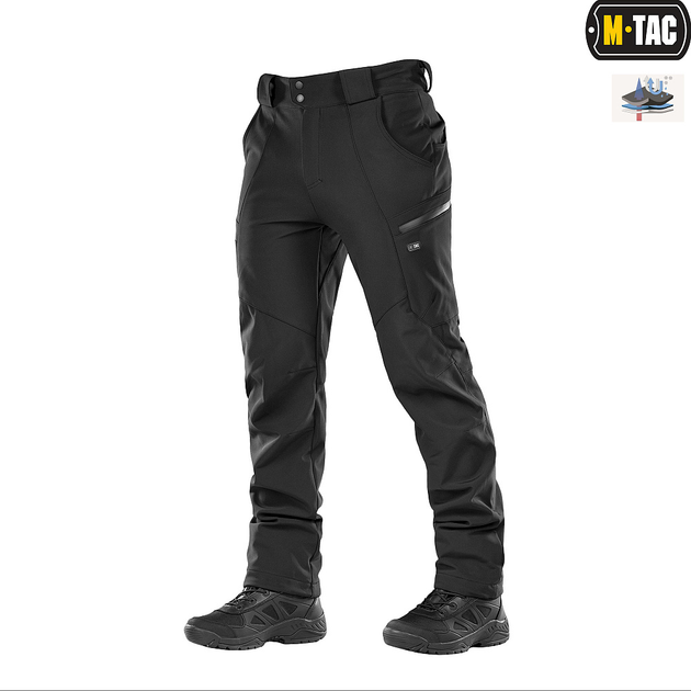 Брюки Winter Soft Shell M-Tac L Black - изображение 1