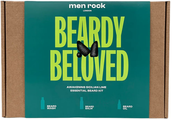 Zestaw do pielęgnacji brody Men Rock Beardy Beloved Awakening Sicilian Lime (5060796560244) - obraz 1