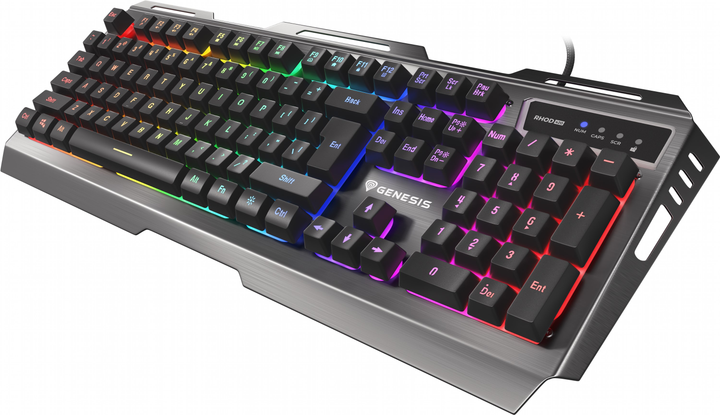 Клавіатура дротова Genesis Rhod 420 RGB USB Black (NKG-1234) - зображення 5