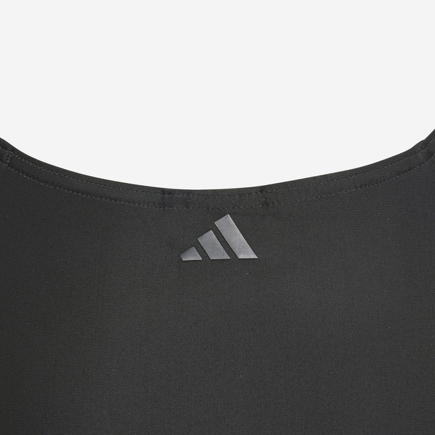Дитячий суцільний купальник для дівчинки adidas Big Bars Suit G IL7276 128 Чорний (4067887687362) - зображення 3