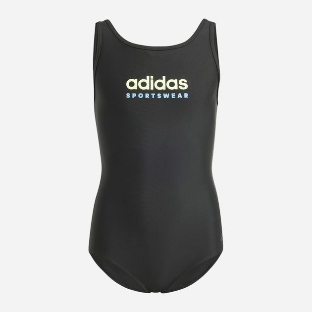 Strój kąpielowy jednoczęściowy dziecięcy dla dziewczynki Adidas Spw Ubsuit Kids IT9619 116 Czarny (4067887716277) - obraz 1