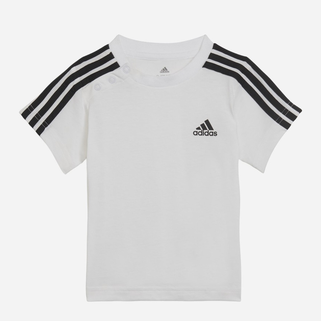 Komplet chłopięcy letni (koszulka + spodenki) adidas Essentials Sport Set H65817 86 Biały/Czarny (4065424189874) - obraz 2