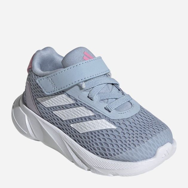 Buty sportowe dziecięce dla dziewczynki na rzepy Adidas Duramo Sl El I IF6107 26 Błękitne (4066766778559) - obraz 2