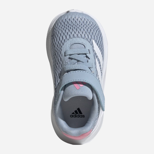 Buty sportowe dziecięce dla dziewczynki na rzepy adidas Duramo Sl El I IF6107 27 Niebieskie (4066766777972) - obraz 6
