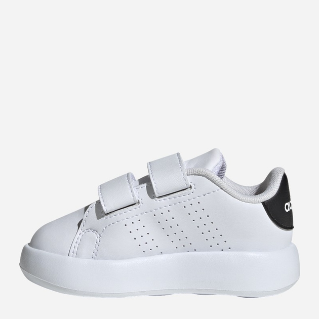 Sneakersy dziecięce dla dziewczynki na rzepy adidas Advantage Cf I ID5284 25 Białe z czarnym (4066765025456) - obraz 3
