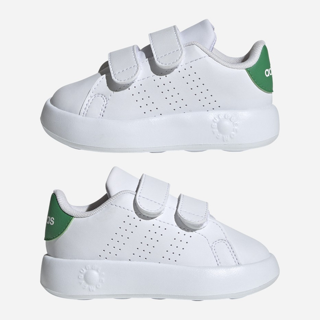 Sneakersy chłopięce na rzepy adidas Advantage Cf I ID5286 23 Białe (4066765017949) - obraz 8
