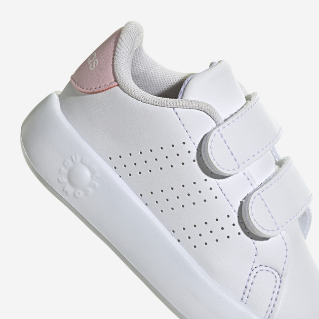 Дитячі кеди для дівчинки adidas Advantage Cf I IG4257 25 Білі (4067886732001) - зображення 7
