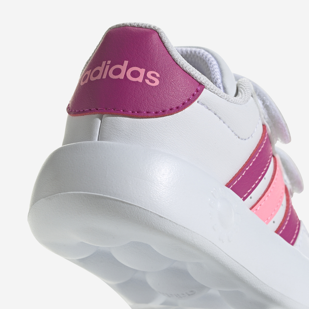 Sneakersy dziecięce dla dziewczynki na rzepy adidas Breaknet 2.0 Cf I ID5279 26.5 Białe (4066765061669) - obraz 8