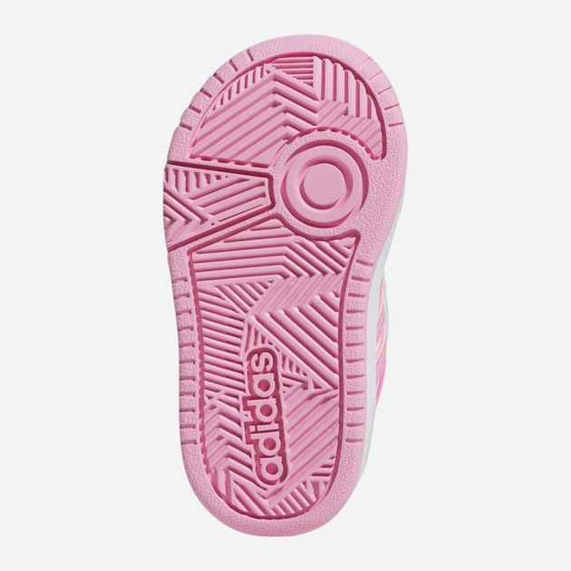 Sneakersy dziecięce dla dziewczynki na rzepy adidas Hoops 3.0 Cf I IG3719 23 Białe (4066765415936) - obraz 6