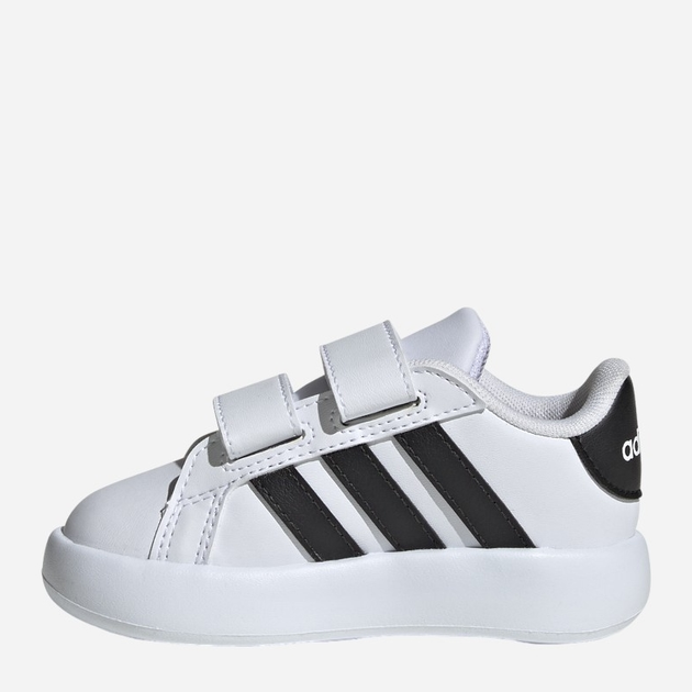 Sneakersy chłopięce na rzepy adidas Grand Court 2.0 Cf ID5271 23.5 Białe (4066765033079) - obraz 3