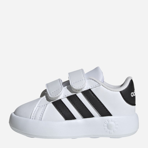 Sneakersy chłopięce na rzepy adidas Grand Court 2.0 Cf ID5271 26.5 Białe (4066765036605) - obraz 4