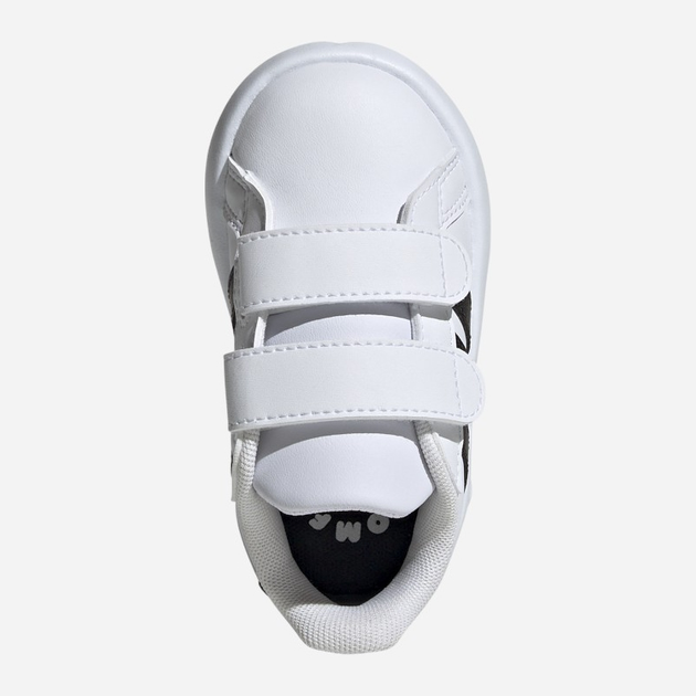 Sneakersy chłopięce na rzepy adidas Grand Court 2.0 Cf ID5271 26.5 Białe (4066765036605) - obraz 6