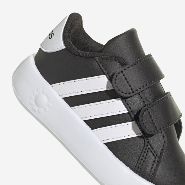 Sneakersy chłopięce na rzepy adidas Grand Court 2.0 Cf ID5272 26 Czarne (4066765031280) - obraz 7