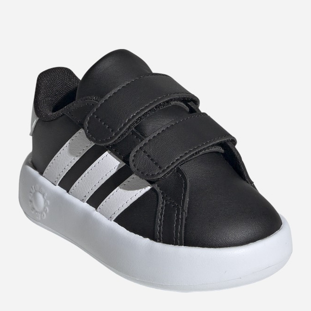 Tenisówki chłopięce na rzepy Adidas Grand Court 2.0 Cf ID5272 26.5 Czarne (4066765031297) - obraz 2