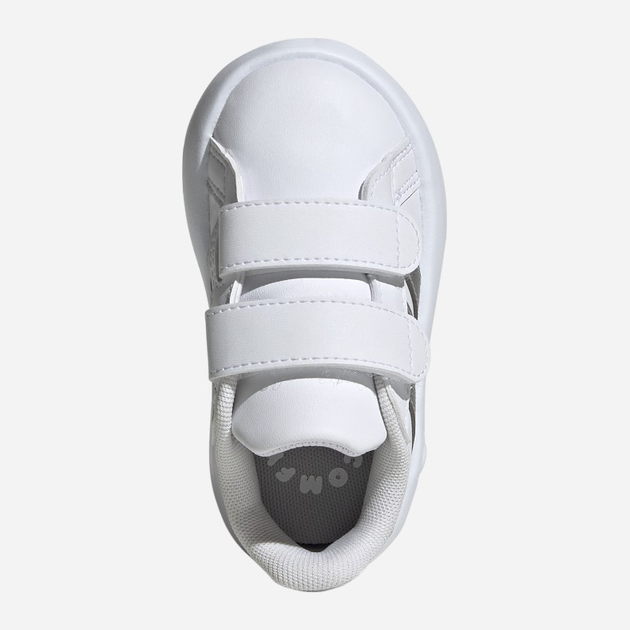 Дитячі кеди для дівчинки adidas Grand Court 2.0 Cf ID5274 26 Білі зі сріблястим (4066765034960) - зображення 6