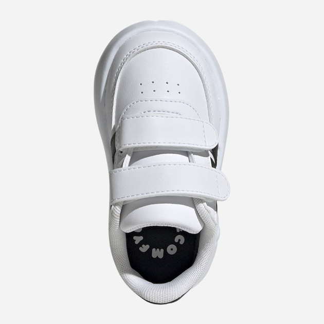 Sneakersy chłopięce adidas Breaknet 2.0 CF I ID5276 23 Białe z czarnym (4066759164680) - obraz 5