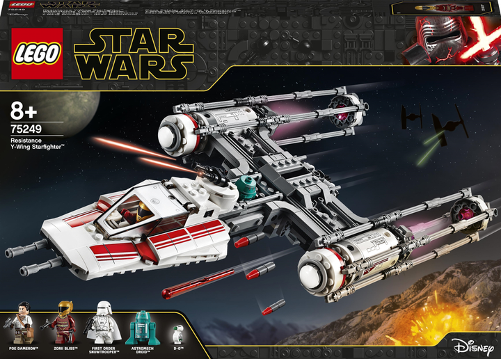 Конструктор LEGO Star Wars Винищувач опору Y-Wing Starfighter Винищувач опору Y-Wing Starfighter 578 деталей (75249) (5702016370744) - зображення 1