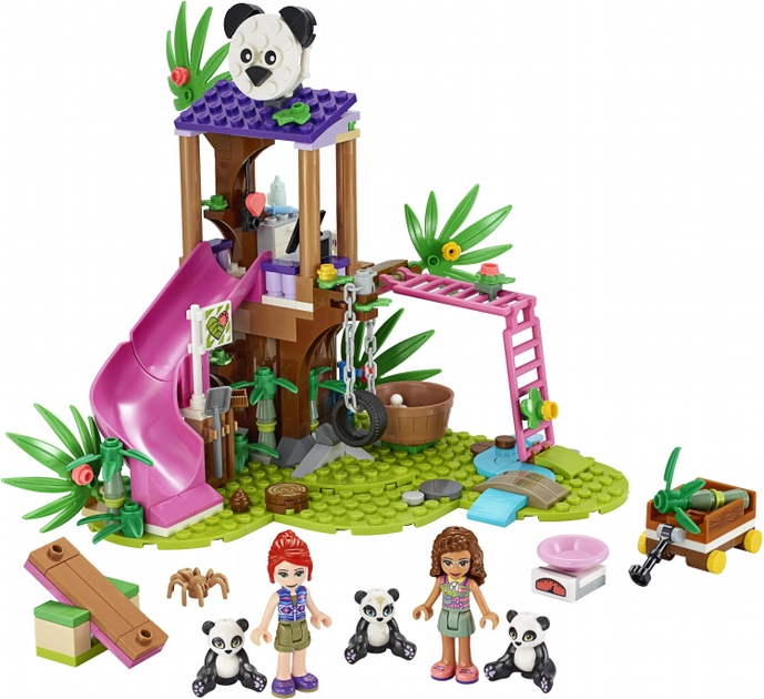 Zestaw konstrukcyjny LEGO Friends Domek na drzewie Pandy w dżungli 265 elementów (41422) - obraz 2
