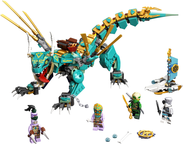 Zestaw konstrukcyjny LEGO NINJAGO Smok z dżungli 506 elementów (71746) - obraz 2