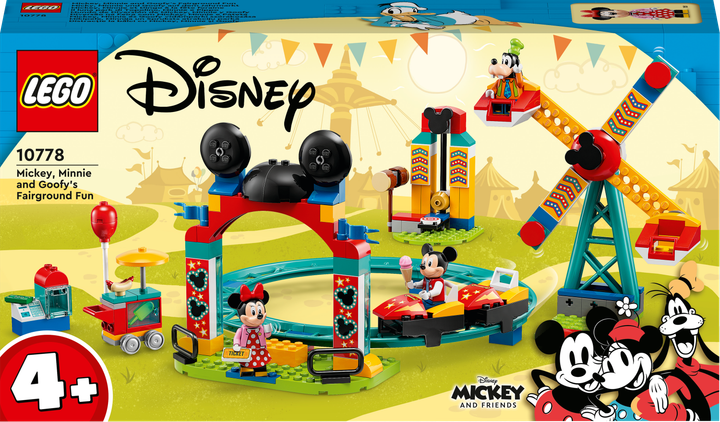 Zestaw konstrukcyjny LEGO Mickey and Friends Wesołe miasteczko z Mikim, Minnie i Goofym 184 elementy (10778) - obraz 1