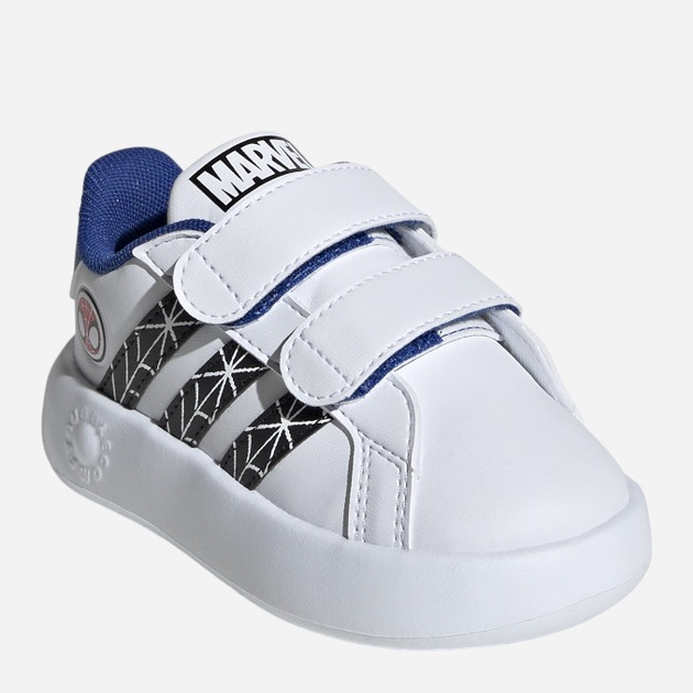 Tenisówki chłopięce na rzepy Adidas Grand Court Spider ID8017 25 Białe (4066759479555) - obraz 2