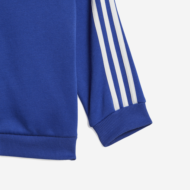 Komplet sportowy chłopięcy (bluza + spodnie) adidas I 3S Fz Fl Jog IB4763 104 Niebieski/Szary (4066762265428) - obraz 6