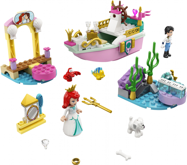 Zestaw konstrukcyjny LEGO Disney Princess Wakacyjna łódź Ariel 114 elementów (43191) - obraz 2
