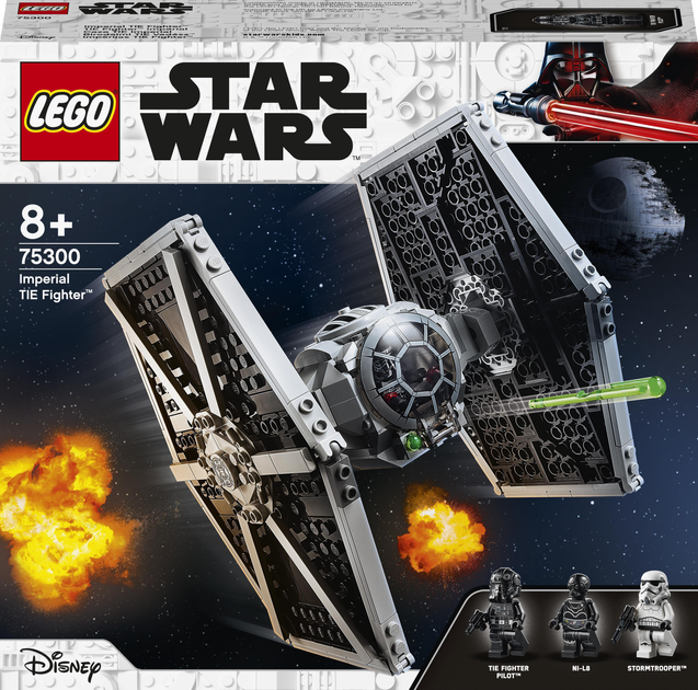 Zestaw konstrukcyjny LEGO Star Wars Imperialny myśliwiec TIE 432 elementy (75300) - obraz 1