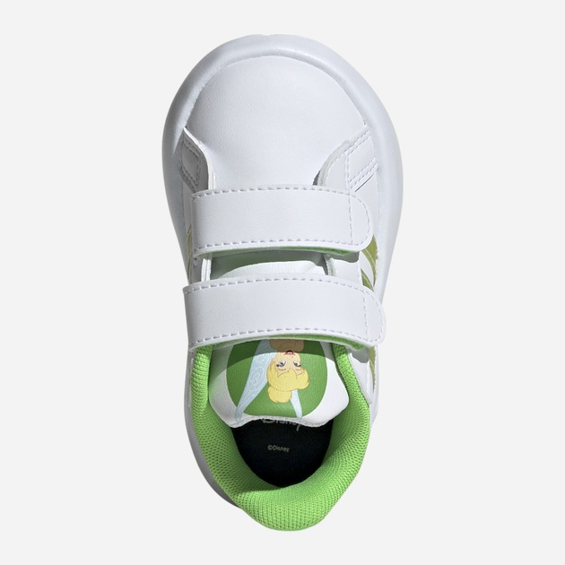 Sneakersy chłopięce na rzepy adidas Grand Court 2.0 Tin ID8014 23.5 Białe (4066759475816) - obraz 6