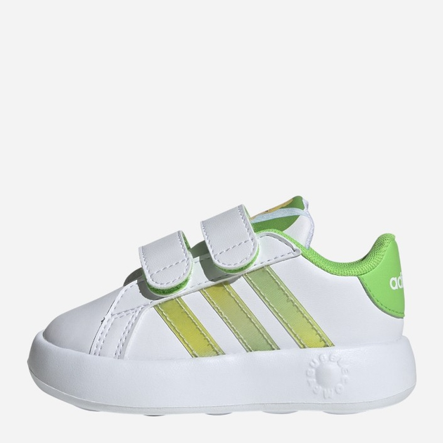 Sneakersy chłopięce na rzepy adidas Grand Court 2.0 Tin ID8014 27 Białe (4066759475755) - obraz 4