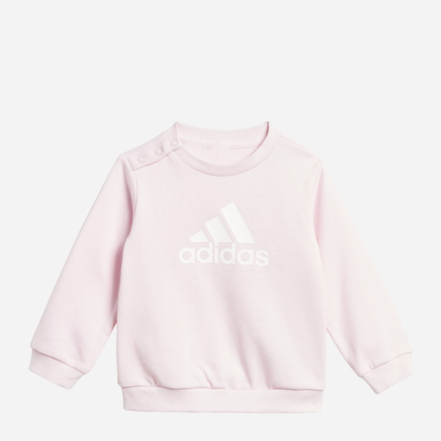 Дитячий спортивний костюм (толстовка + штани) для дівчинки Adidas I Bos Jog Ft IJ8863 92 Рожевий (4066762219421) - зображення 2